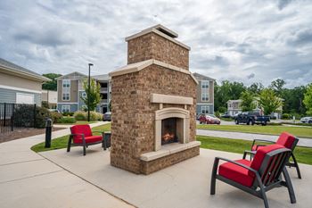 Outdoor fireplace